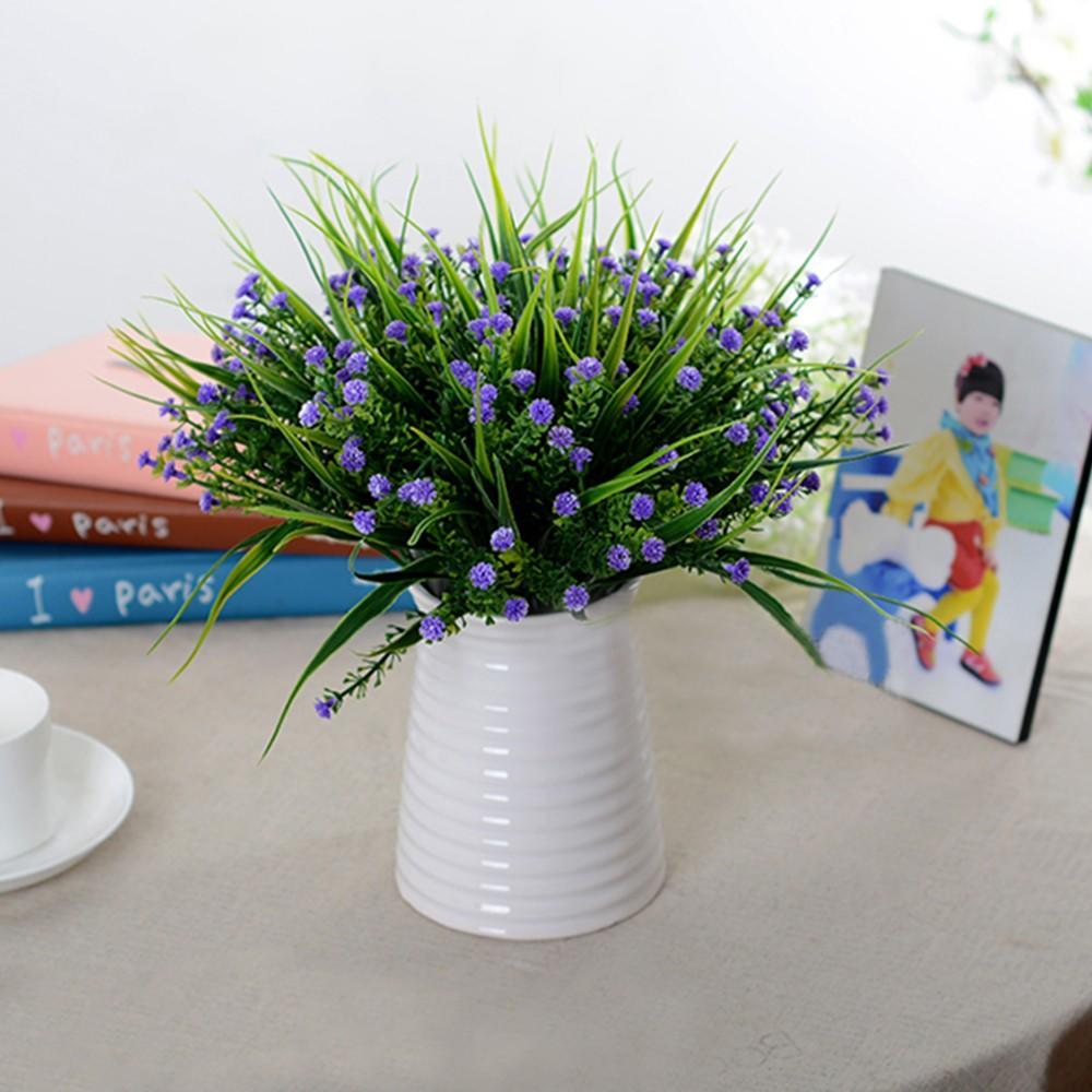 Декор для дома в отеле, пластиковый цветок, искусственные растения, свадебная искусственная трава