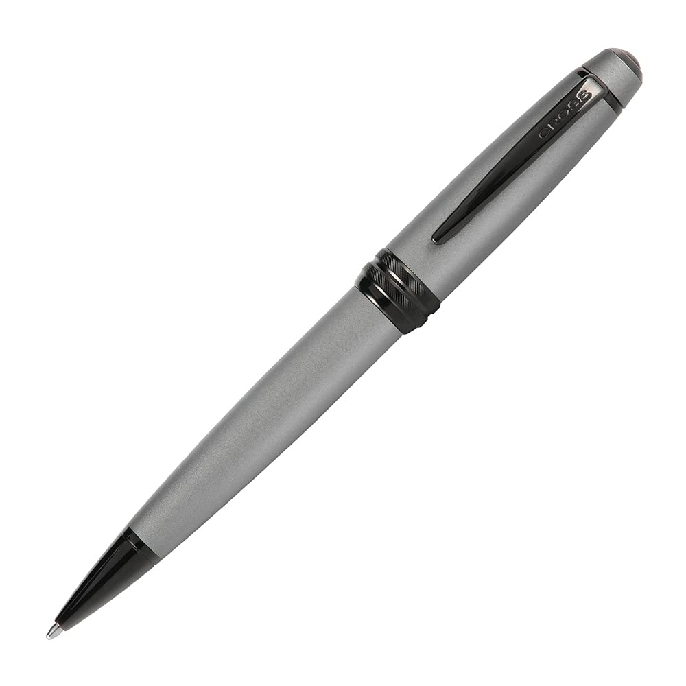 CROSS Bailey Matte Gray Lacquer Ballpoint Officially Imported Pen, Oil-Based, NAT0452-20,