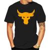 Мужская футболка Brahma Bull The Rock Project Gym TShirt Cotton Casual Fashion Tops Tee Streetwear Oversize Men Clothing