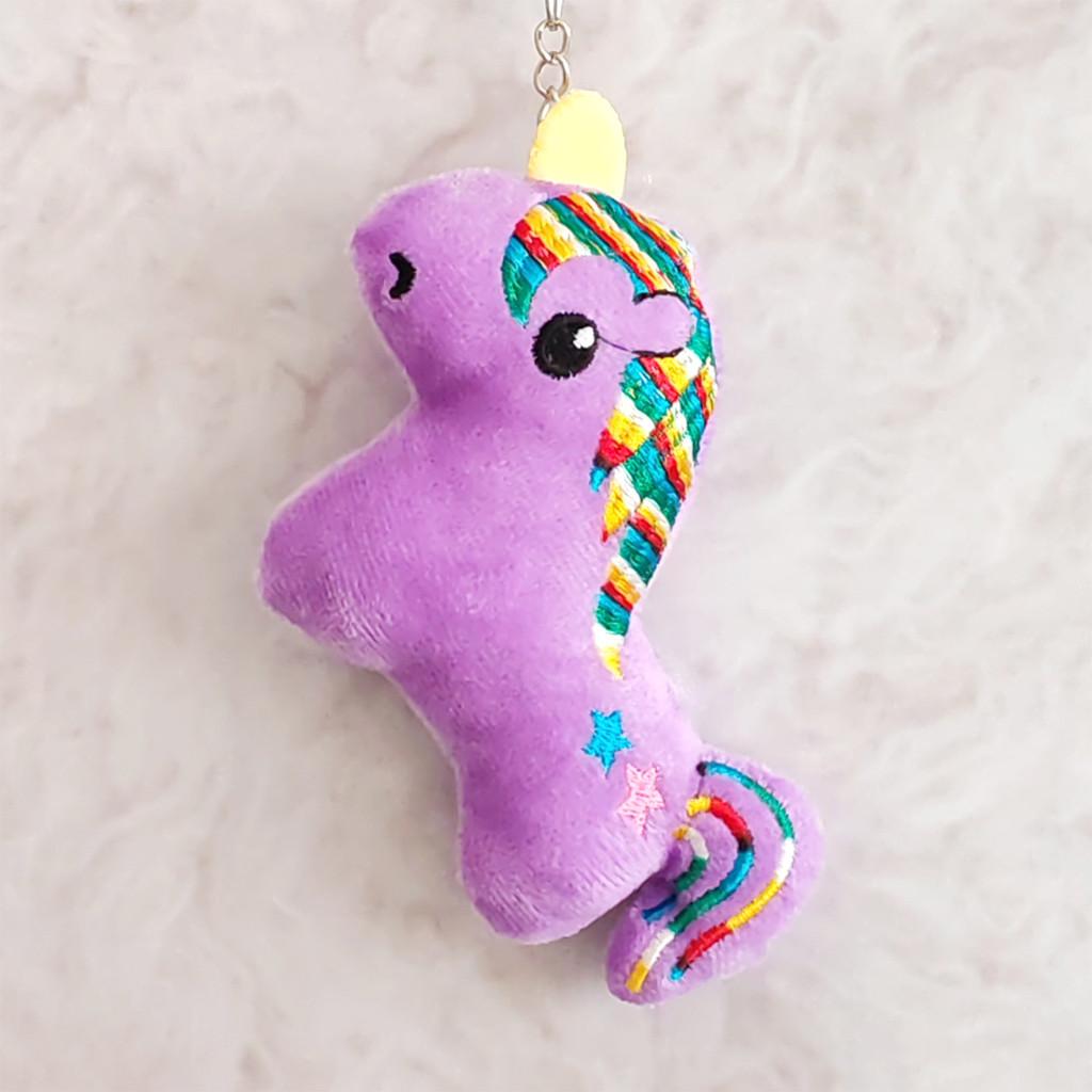 Soft Unicorn Plush Toy Pendant With Sealed Velvet Fabric For Gift Giving