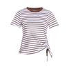Casual Black and White Stripe Top for Women