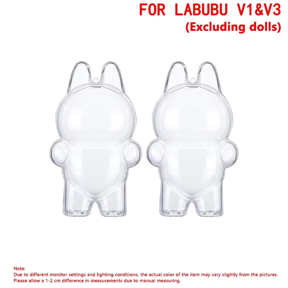 3/2/1 шт. Для LABUBU Защитный чехол Защитная крышка V1 V2 V3 V4 Плюшевая кукла Коробка для хранения Пылезащитный чехол Для аксессуаров Labubu