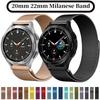 20 мм 22 мм Миланский металлический ремешок для Samsung Watch 7 6 5 4/Amazfit Active 2 GTS/GTR/Bip Браслет Ремень Huawei Watch GT5/4/3/2 Correa
