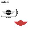15.1cm 11.9cm 3D ABS Car Front Hood Emblem Rear Trunk Badge Stickers For MINI Cooper R50 R52 R54 R53 R56 Countryman R60 F55 F56 mjewr55