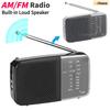 Portable Radio with Speaker Mini Transistor Radio with Strap Small Radio Telescopic Antenna for Indoor Outdoor