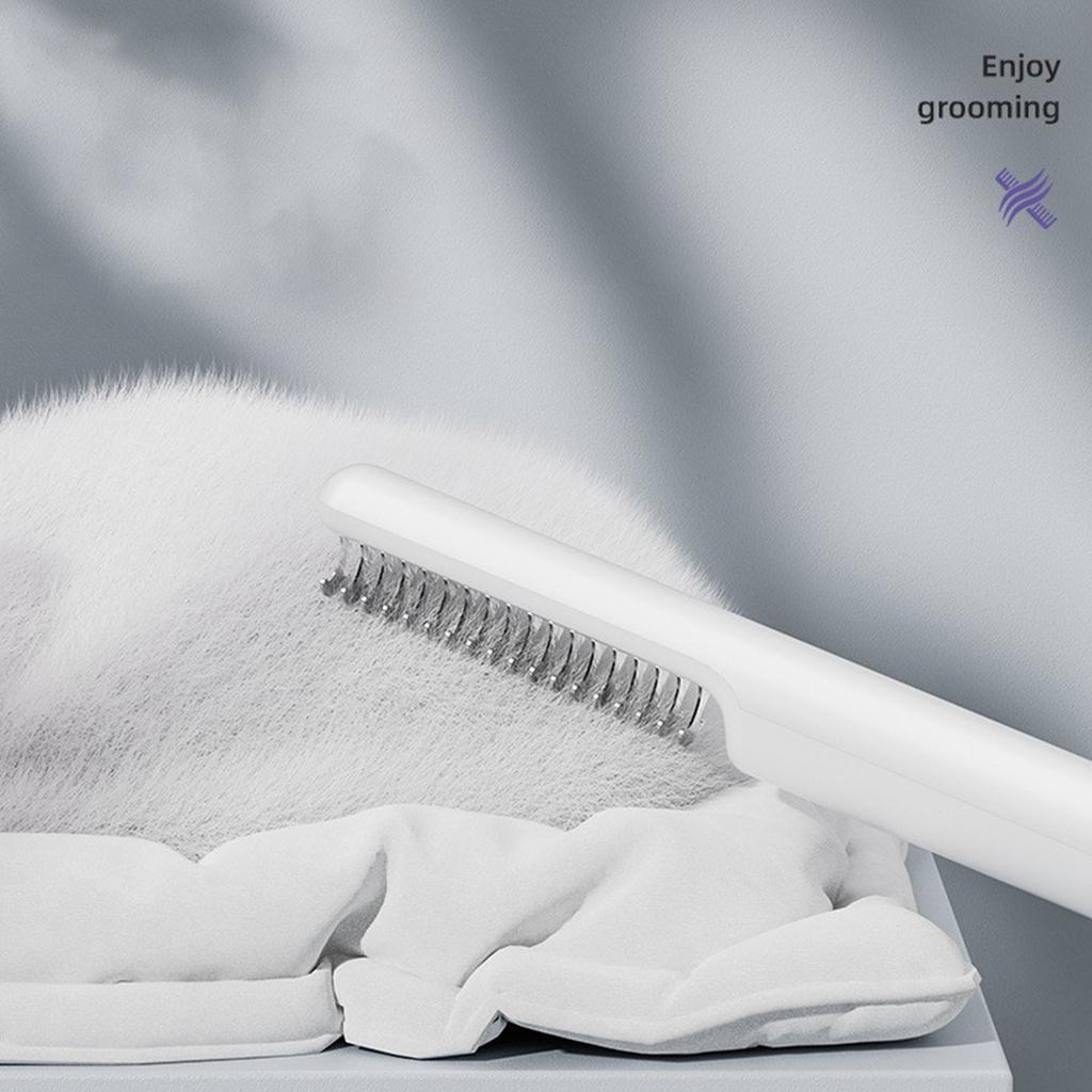 Расческа для кошек для удаления колтунов, щетка для груминга, расческа для удаления узлов и спутанной шерсти, грабли из нержавеющей стали, инструмент для линьки