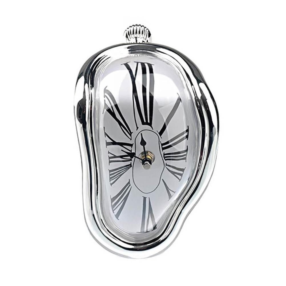 Белый Медведь Ретро Инновационный Скручивающий Забавный Плавильный Стол Висит Римские Цифры Немые Часы