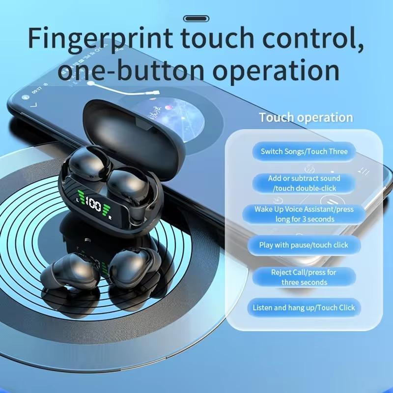 Мини-невидимые наушники для сна, беспроводные наушники Bluetooth 5.3 с микрофоном, внутриканальные наушники с шумоподавлением, водонепроницаемые гарнитуры IPX5