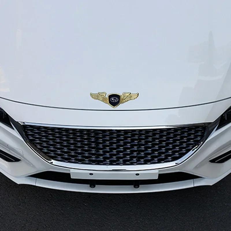 3D Car Front Bonnet Emblem For Subaru STI XV Forester BRZ Outback Impreza Crosstrek WRX Auto Rear Trunk Badge Sticker Decoration cy5