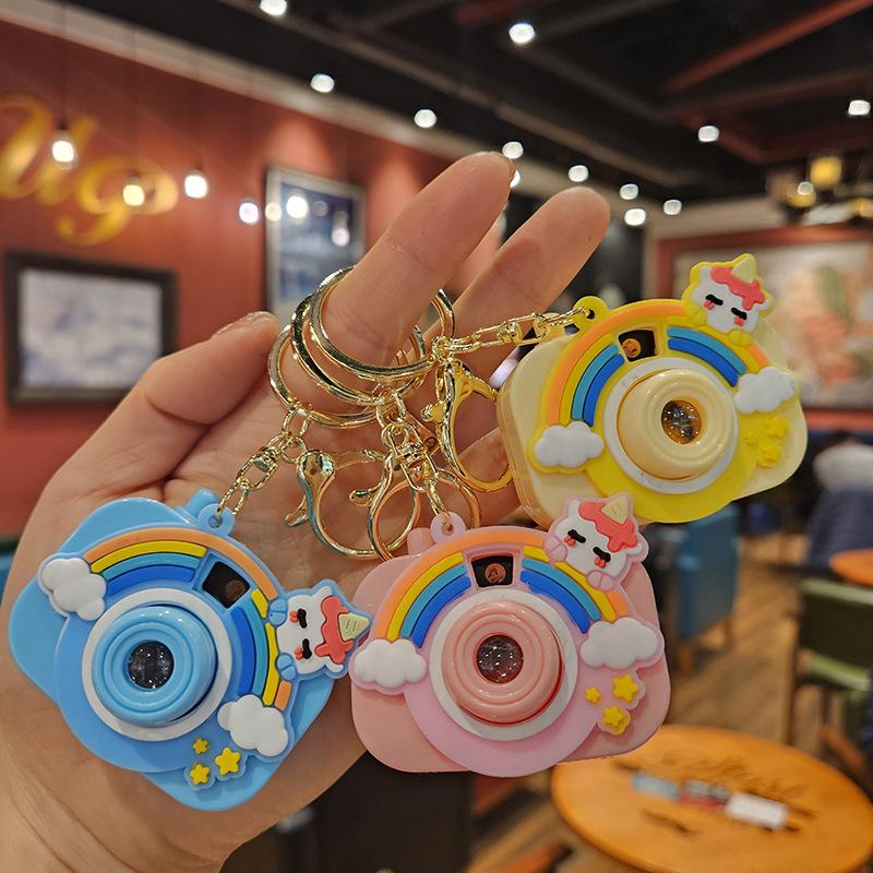 Милая мини-проекционная камера, мультяшный светящийся проекционный свет, женская сумка, брелок-подвеска