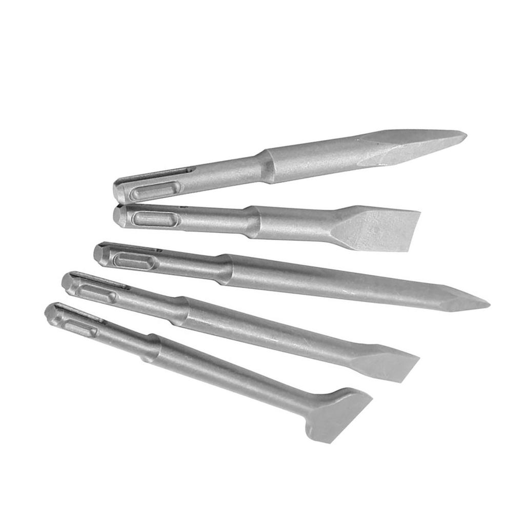 5 шт. Ударные зубила с круглым хвостовиком из стали 40Cr для перфоратора, точечные, плоские