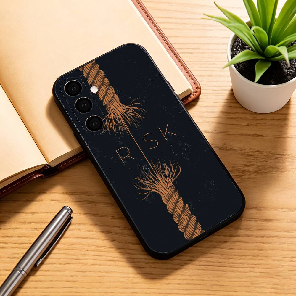 Чехол для телефона Day Trader Trading RISK RICH для Samsung Galaxy A73, A72, A71, A70, A53, A52, A51, Другие Мягкий черный чехол