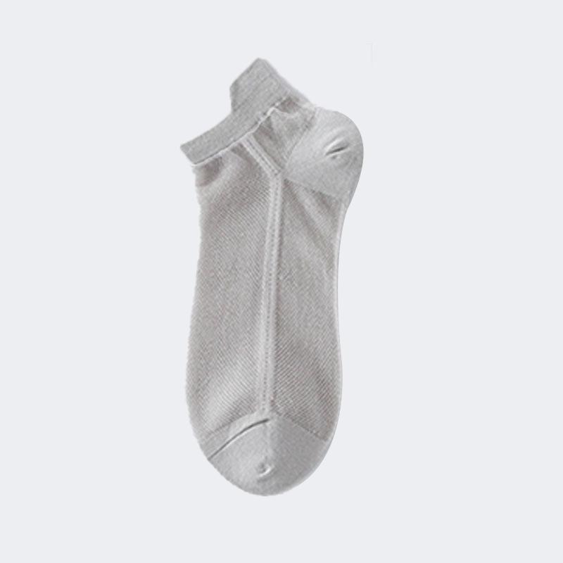 Ультратонкие дышащие хлопковые носки до щиколотки для мужчин и женщин, однотонные дышащие летние унисекс сетчатые носки с низким вырезом