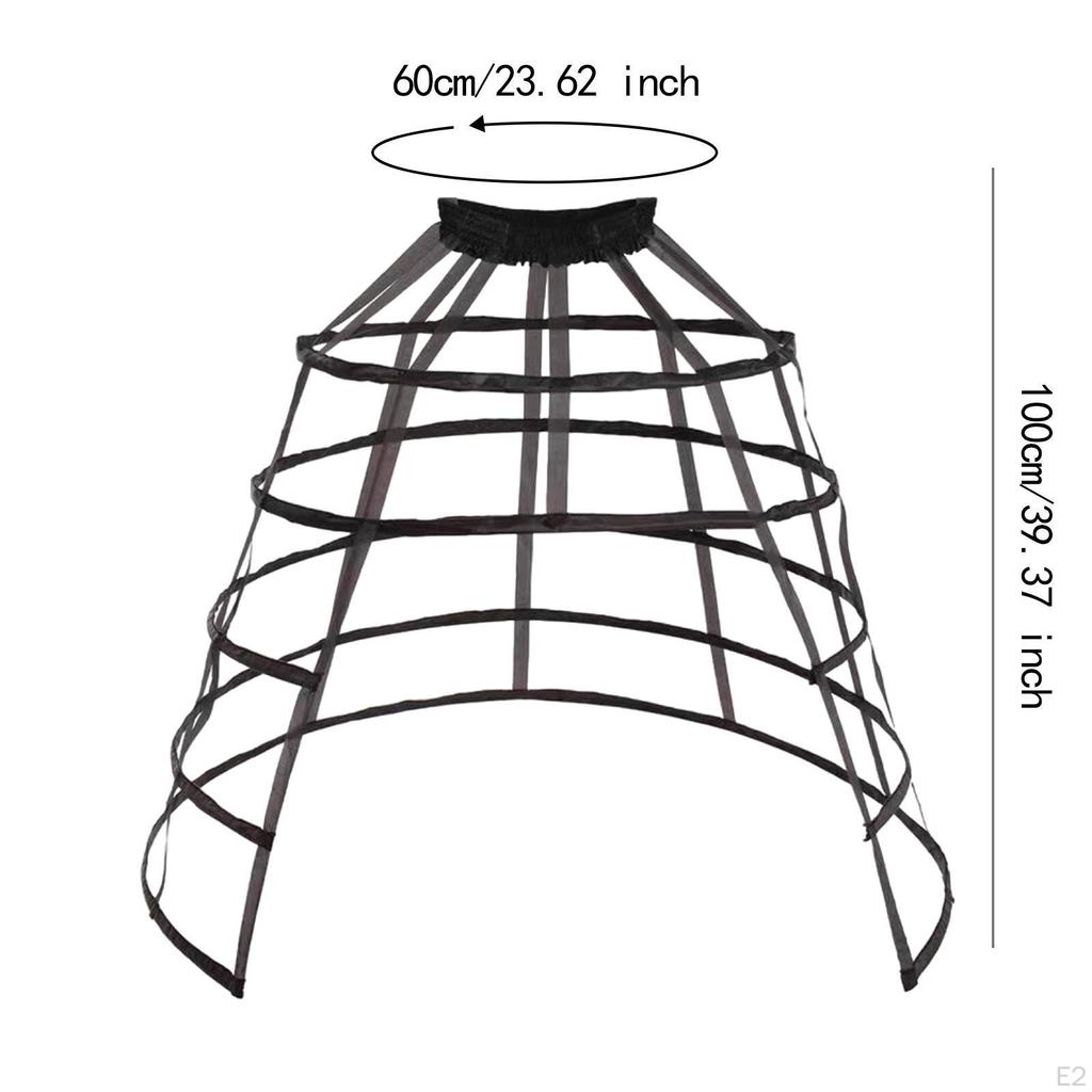 Юбка с 5 кольцами, нижняя юбка, кринолин, панье для вечеринок, мероприятий, переодевания