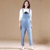 Women Casual Denim Jumpsuit Overalls Fashion Streetwear Casual High Waist Pockets Front Full Length Romper Playsuit Plus Size