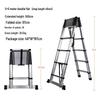 Multi-Functional Aluminum Telescopic Ladder - Herringbone Design, Foldable, Thickened for Household and Large Joint Decoration.
