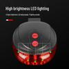 Сверхяркий велосипедный фонарь 5LED с лазерным задним фонарем и индикатором ширины