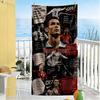Cristiano Ronaldo Personalized Name Beach Towel Super Soft & Absorbent Suitable for Swimming Gym Camping Yoga Vacation
