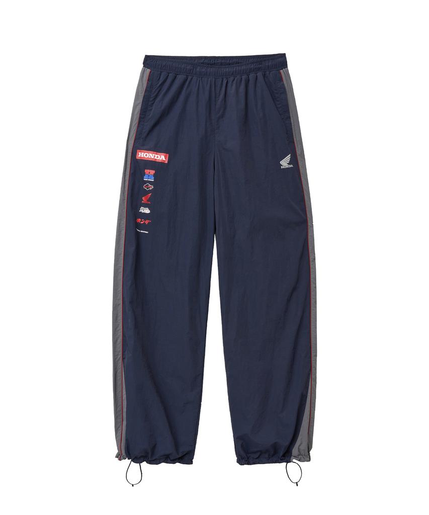 PHYPS MOTORCYCLE Nylon Multi Logo Pants Navy
