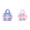 Сумка для малышей ADISA Unicorn, сумка через плечо принцессы из меха, подарок для девочек (фиолетовый) Сумка для малышей Princess Cute Crossbody Handbags
