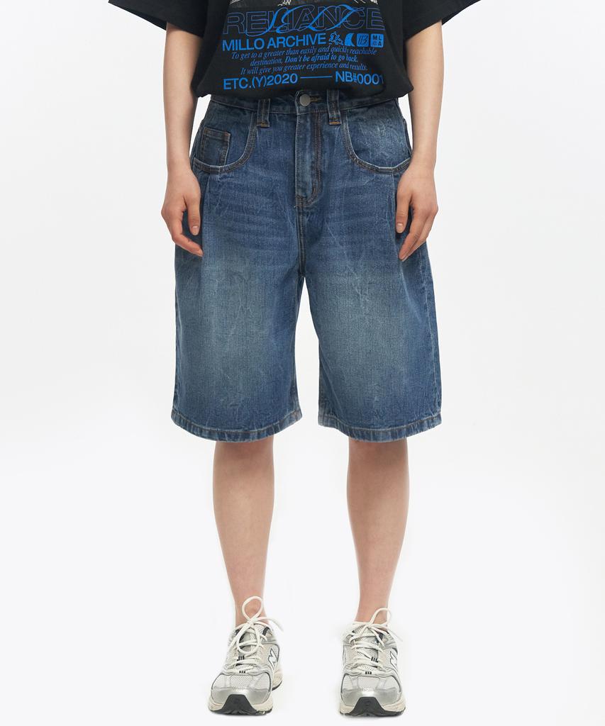 MILLO ARCHIVE Denim Bermuda Pants [Mid Blue]
