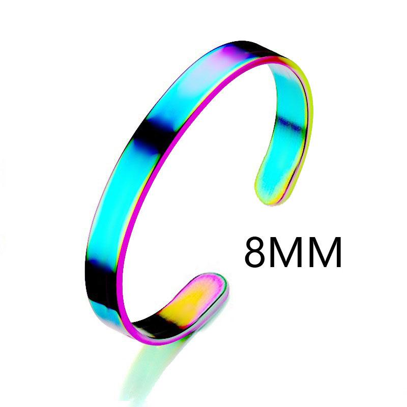 Минималистичный браслет-манжета из нержавеющей стали и браслет цвета: золото, серебро, черный цвет, открытые браслеты для мужчин и женщин, ювелирные изделия в стиле хип-хоп