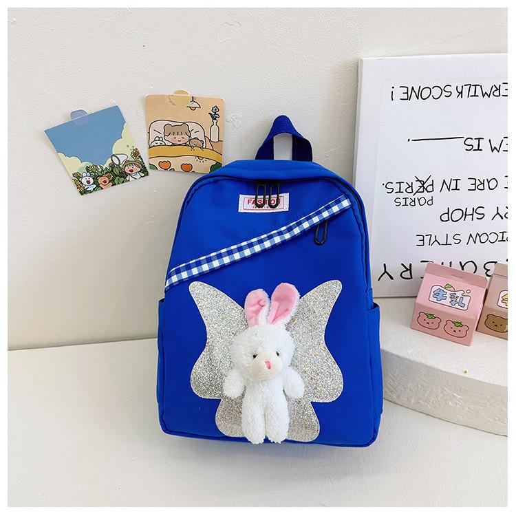 Charming Nylon Bunny Toddler Backpack Playful Animal Pattern For Boys And Girls