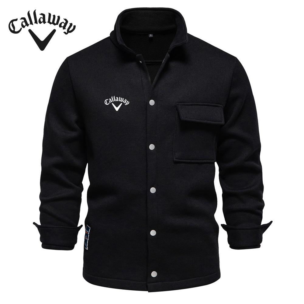 Callaway Вышитый осенне-зимний новый мужской свитшот с длинными рукавами и лацканами, кардиган, декоративный пиджак с карманами