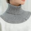Detachable Knitted Fake Collar Windproof Neck Warmer Fashion Turtleneck