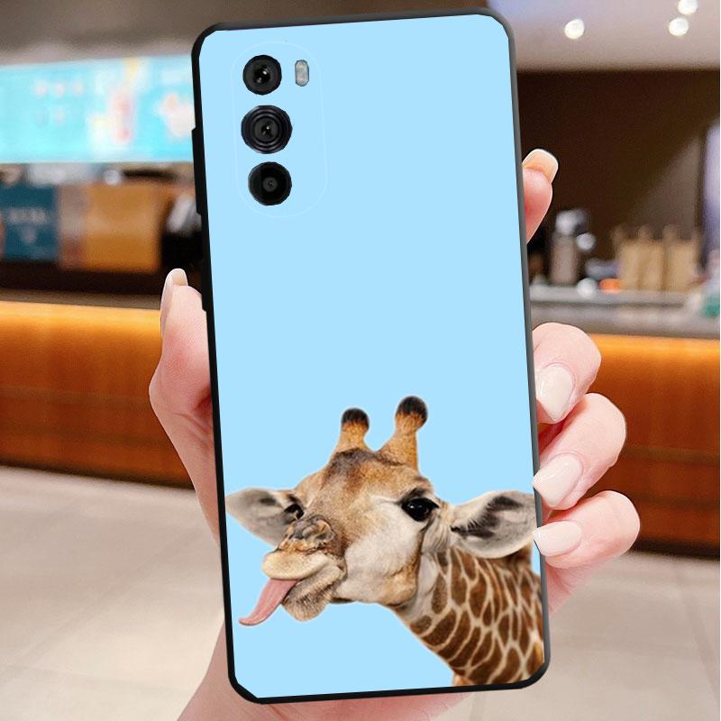 Phone Case For Motorola Edge 50 40 Pro 60 50 40 30 Ultra Neo Fusion Moto G85 G72 G53 G54 G84 G13 G32 Giraffe Anime