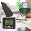 Wireless Ultrasonic Water Tank Liquid Depth Level Meter Flow Sensor Monitor with LCD Temperature Display Measuring Tool 3.5 Inch
