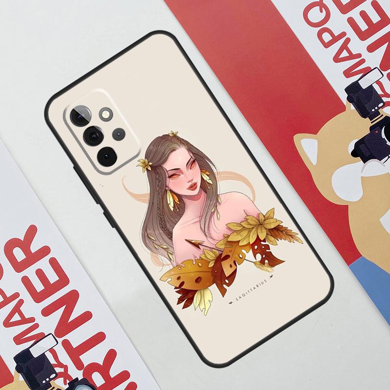 Чехол Horoscope Girl Скорпион Телец Дева Для Samsung Galaxy A06 A16 A36 A56 A55 A35 A33 A53 A13 A23 A17 A54 A34 A14 A52 A32 A15