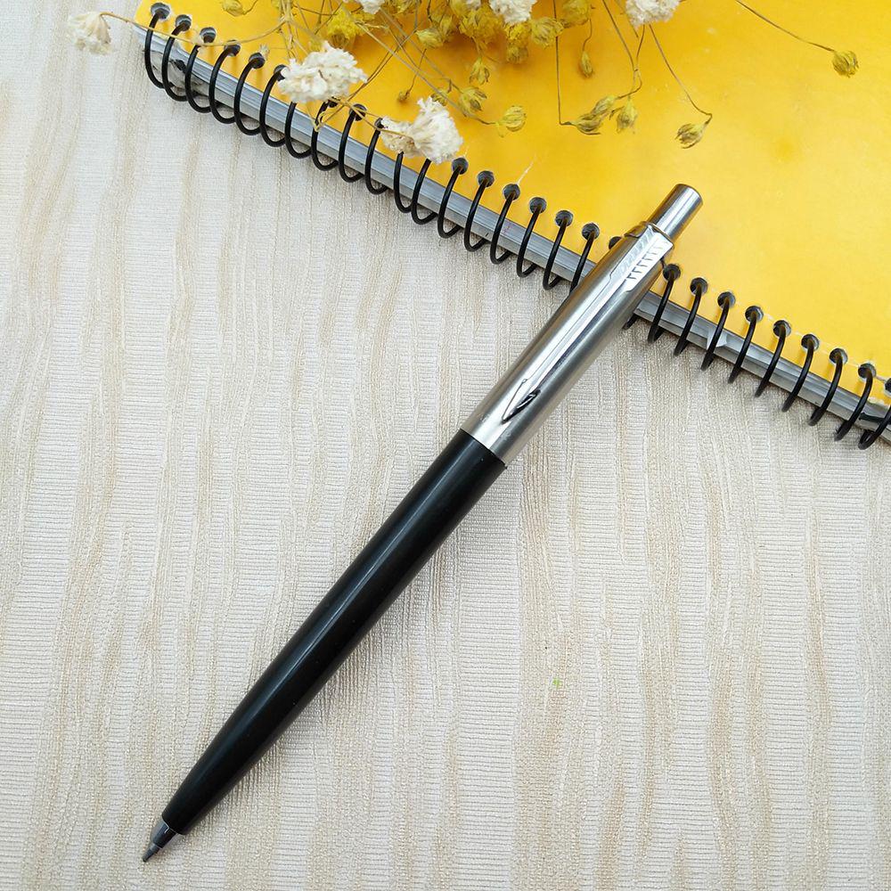 Metal Ballpoint Pen Business Signature Pen Metal Housing 1.0mm Press Style Pens School Office Ball Pen Gift Blue and Black Ink