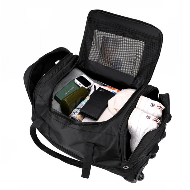 Новая складная сумка-тележка большой вместимости, расширяемая, из ткани Оксфорд, многослойная, дорожная сумка унисекс для переезда