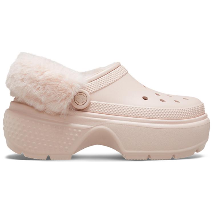 Crocs Snowhouse Теплые Хлопковые Модные Мягкие Теплые Клоги Женские клоги Кварцево-Розовый 208546-6UR