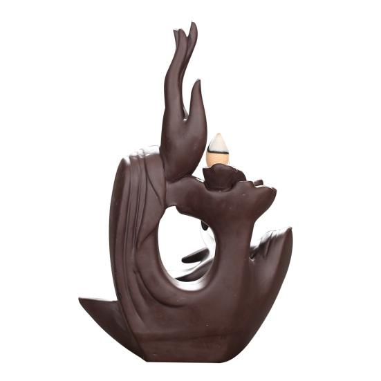 Керамическая рука Будды, модная курильница для вечеринки, домашний держатель, украшение для дома, медитации, курильница