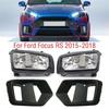 For Ford Focus RS 2015 2016 2017 2018 Car Front Bumper Fog Light Lamp Frame Trim Cover Cap Hood Foglight Foglamp