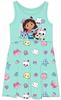 GABI GABBY CAT HOUSE COTTON SUMMER DRESS SLEEVELESS mint 98 D081o