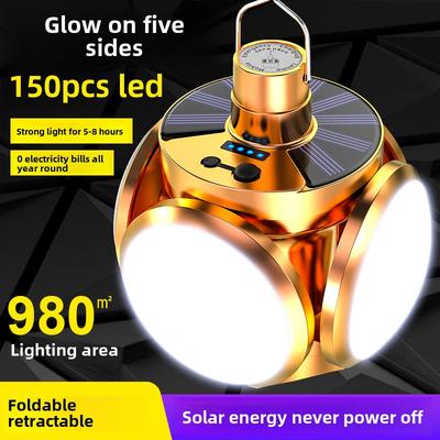 Складная солнечная палатка аварийное освещение при отключении электроэнергии кемпинг на открытом воздухе супер яркая светодиодная люстра