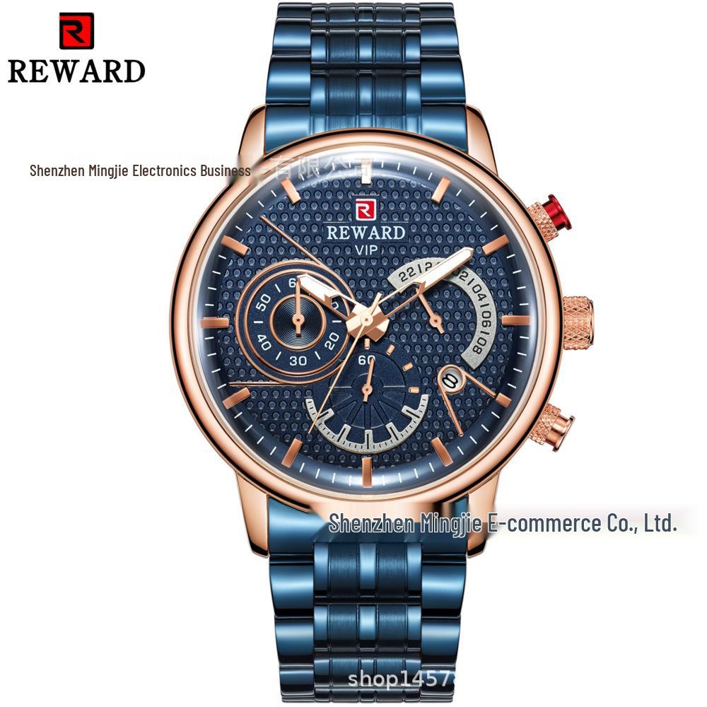 REWARD 81002M Мужские шестистрелочные многофункциональные водонепроницаемые кварцевые спортивные часы