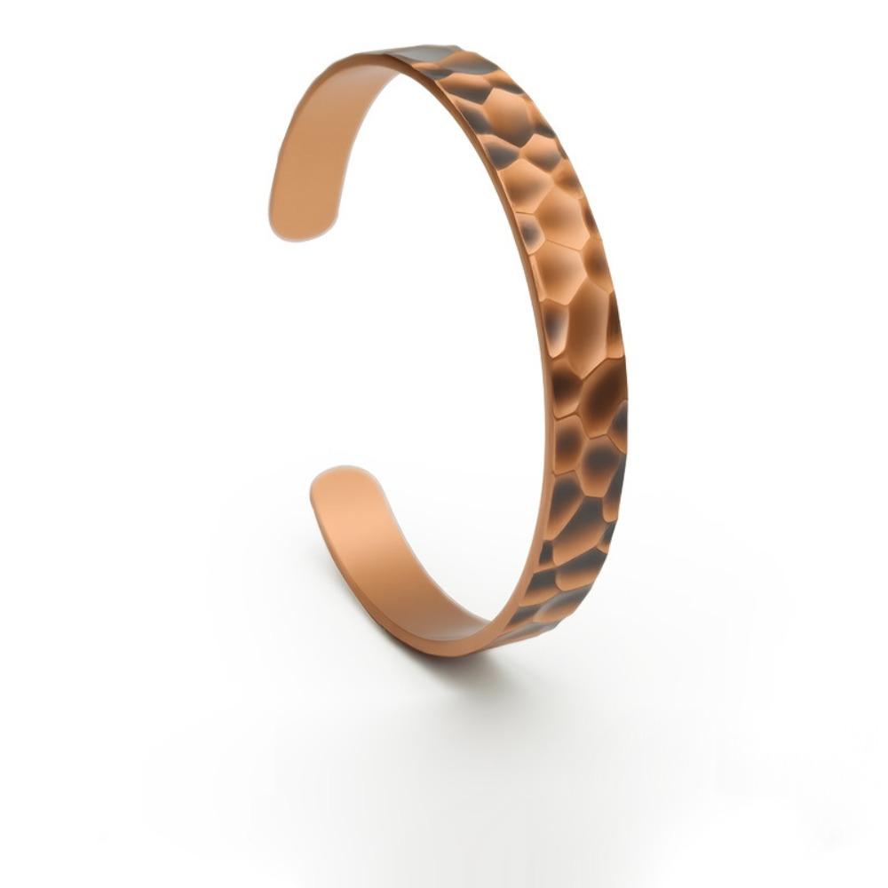 Adjustable Cuff Bracelet Waterproof Copper Cuff Bracelet Durable Wrist Cuff for Men and Women
