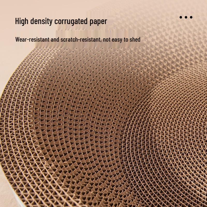 Прочный большой лежак-когтеточка для кошек: Устойчивый к царапинам, не осыпающийся гофрокартон для самостоятельных развлечений