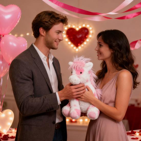 Плюшевая игрушка My Little Pony Мягкая пушистая мягкая игрушка с большими яркими глазами Реалистичная милая кукла-пони для детей и взрослых