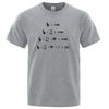 Мужская и женская футболка Harajuku Simple Tshirt Manmath Timing Simple Style Print Short Sleeves Cotton Soft T-shirts