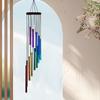 Metal Rotating Wind Chime High-level Sense Step-by-step High-rise Aluminum Pipe Tuning Wind Chime 12-tube Rotating Solid Wood Aluminum Pipe