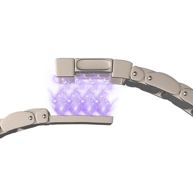 For Garmin Tactix 7 Pro/Fenix 7X/6X Pro/5X Plus Watch Band 26mm 3-Bead Titanium Alloy Straps with Magnetic Clasp