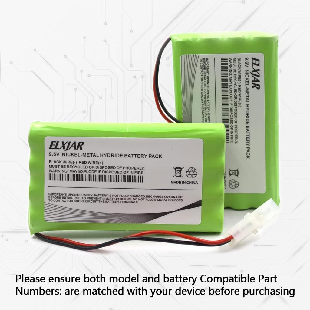 (2-Pack) 9.6V 2200mAh 239180 Ni-MH Battery Replacement for OTC Genisys Scan Tool, Mac Mentor, Matco Determinator, Cornwell TechForce, Solarity