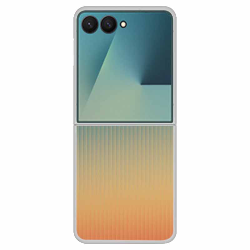 For Samsung Z Flip7 Flip 7 Case Flower Colour Back Cover Hard PC Phone Cases For Samsung Galaxy Z Flip7 Foldable Tansparent Capa