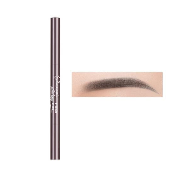 Прочный треугольный карандаш для бровей 0,3 г, долговечный инструмент от молочницы, натуральный 3D двусторонний карандаш для бровей для новичков