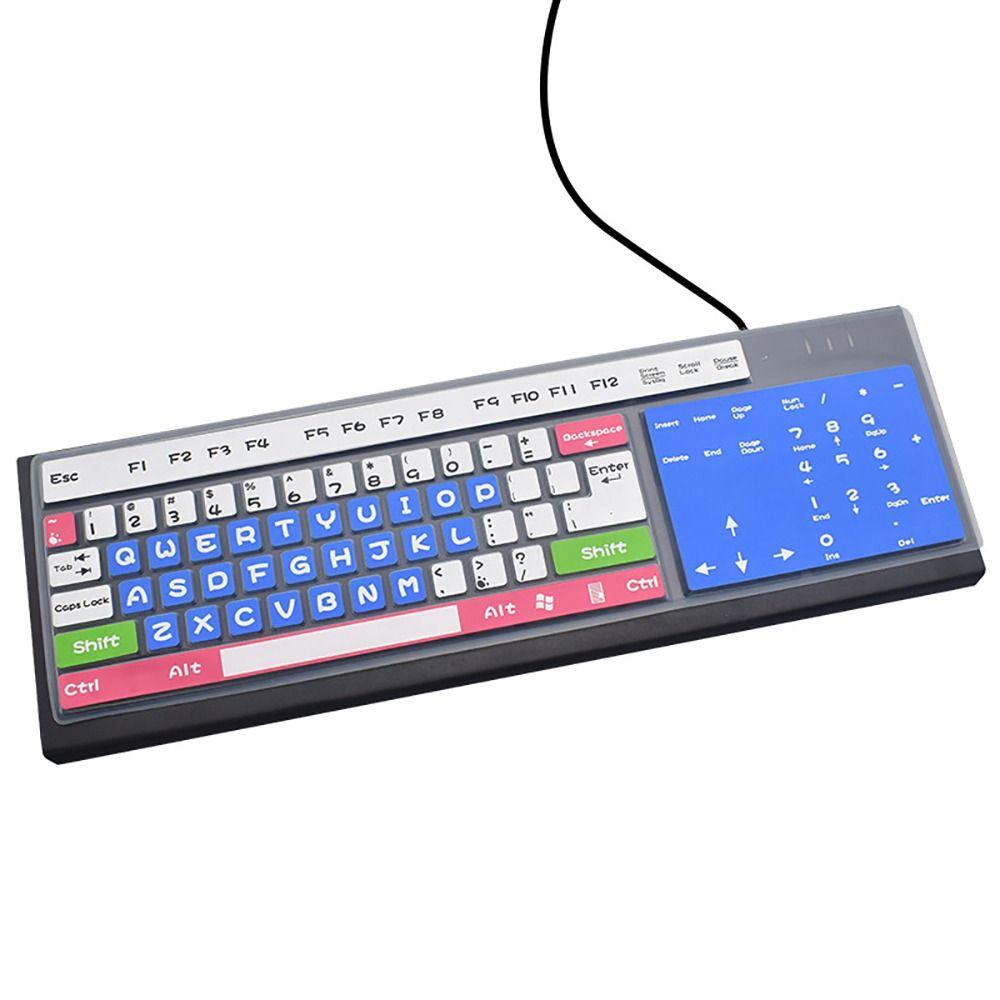 Силиконовая универсальная пылезащитная накладка на клавиатуру, защитная пленка для клавиатуры настольного ПК, протектор для кожи